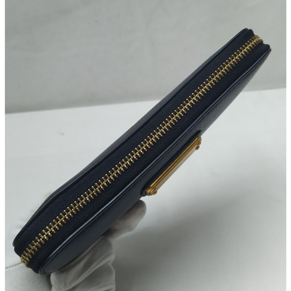 Marc By Marc Jacobs Black Leather Zip Around Credit Card Wallet - Picture 8 of 15